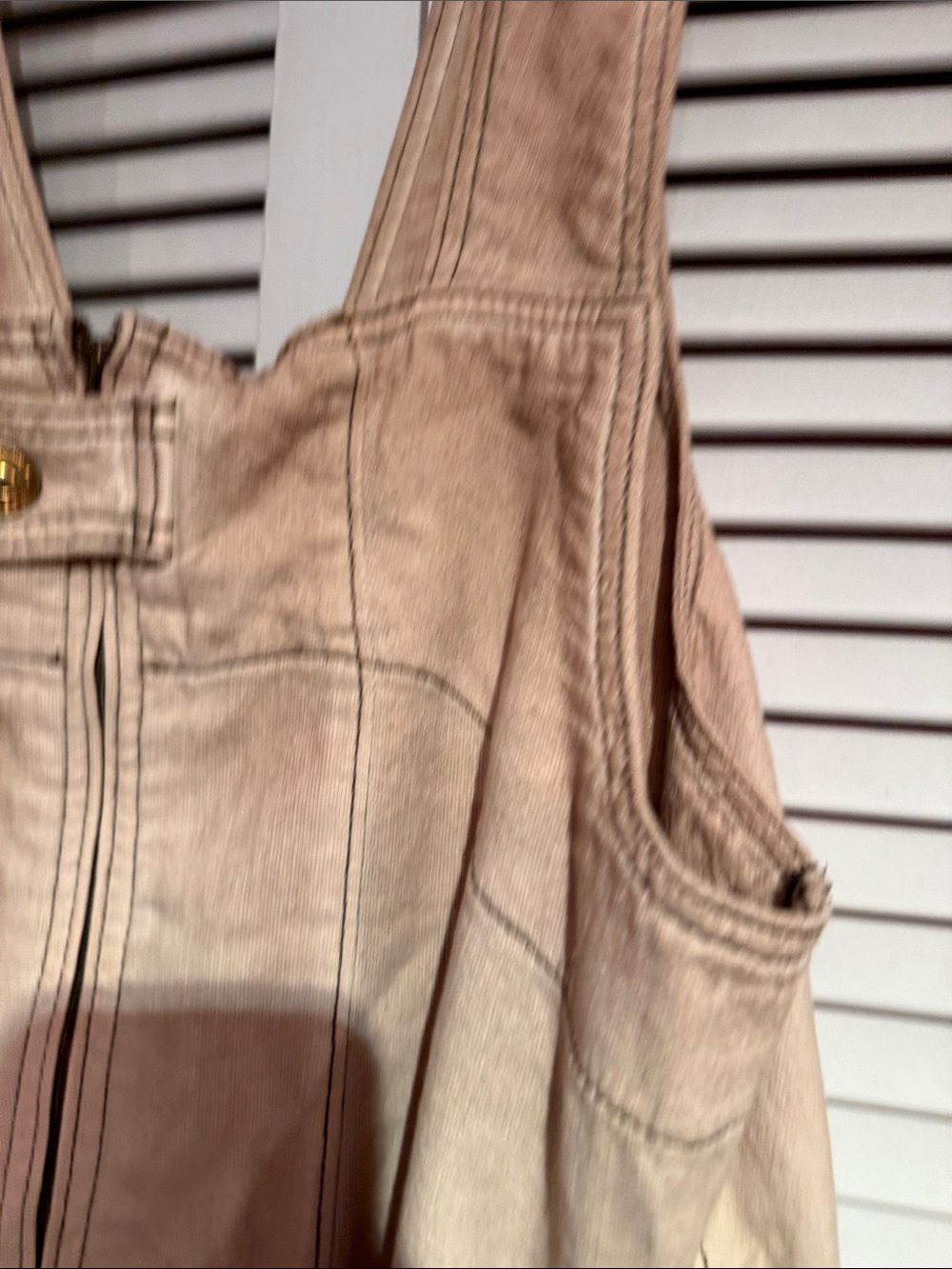 We The Free Cream Wide-Leg Cotton Jumpsuit Overalls - Picture 4 of 5